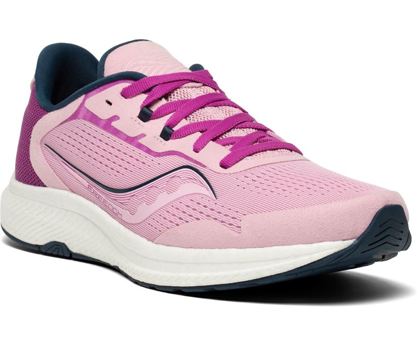 Women's Saucony Freedom 4 Running Shoes Pink / Purple | Singapore 132WNBY